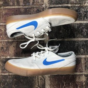 nike sb janoski ivory & gum canvas skate shoes